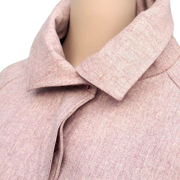 Vintage Pink Skirt Suit 70s Wool Office Wear M 8 10 Junior Belle - Picture 6 of 16